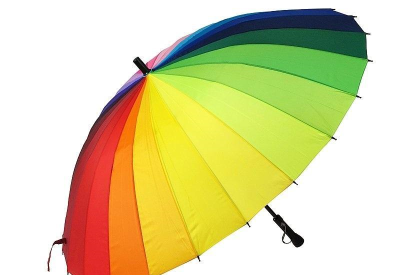 Opakowanie Parasol ręcznie rozkładany tęczowy