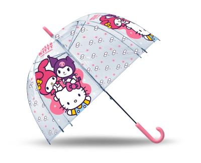 Parasolka przezroczysta Hello Kitty 19cali HK50195. Wydawca: Kids Euroswan. SmakLiter.pl Opakowanie Parasolka przezroczysta Hello Kitty 19cali HK50195