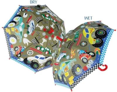 Parasolka zmieniająca kolory Samochody. Wydawca: Floss & Rock. SmakLiter.pl Opakowanie Parasolka zmieniająca kolory Samochody