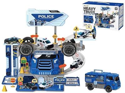 Opakowanie Parking bazy policyjnej z pojazdami 46el