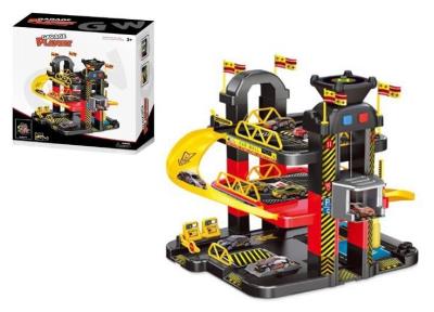 Parking piętrowy z elektryczną windą. Wydawca: SWEDE. SmakLiter.pl Opakowanie Parking piętrowy z elektryczną windą