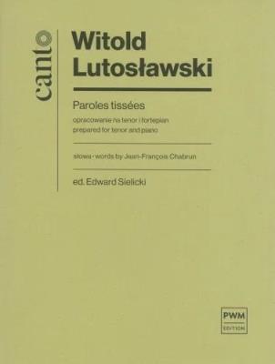 Okładka książki Paroles tissees opracowanie na tenor i fortepian