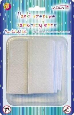 Opakowanie Paski rzepowe samoprzylepne 2,5cmx6cm 10szt