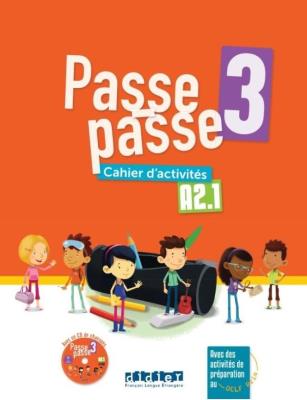 Passe-Passe 3 ćwiczenia A2.1 + CD. Autor:   Praca zbiorowa. SmakLiter.pl Okładka książki Passe-Passe 3 ćwiczenia A2.1 + CD