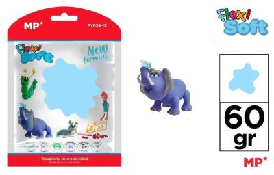 Pasta modelarska 60g niebieska. Wydawca: MP Main Paper. SmakLiter.pl Opakowanie Pasta modelarska 60g niebieska