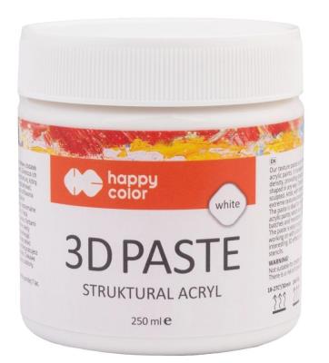 Opakowanie Pasta strukturalna 3D akrylowe biała HAPPY COLOR