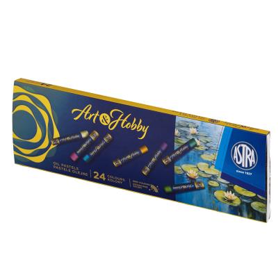 Pastele olejne ASTRA ART&HOBBY 24 kolory. Wydawca: ASTRA art-pap. SmakLiter.pl Opakowanie Pastele olejne ASTRA ART&HOBBY 24 kolory