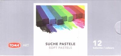 Pastele suche 12 kolory TOMA. Wydawca: TOMA. SmakLiter.pl Opakowanie Pastele suche 12 kolory TOMA