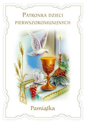 Patronka dzieci pierwszokomunijnych. Autor: Mary Fabyan Windeatt. SmakLiter.pl Okładka książki Patronka dzieci pierwszokomunijnych