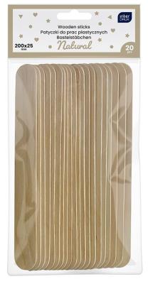 Opakowanie Patyczki naturalne do prac plastycznych 200x25mm