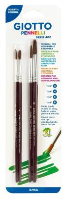 Opakowanie Pędzle 400 komplet 4 sztuki GIOTTO