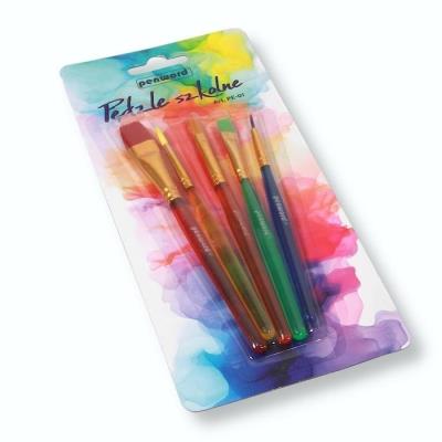 Pędzle szkolne 5szt. Wydawca: PENWORD. SmakLiter.pl Opakowanie Pędzle szkolne 5szt