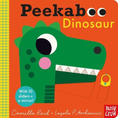 Peekaboo Dinosaur. Autor: Reid Camilla, Arrhenius Ingela P.. SmakLiter.pl Okładka książki Peekaboo Dinosaur