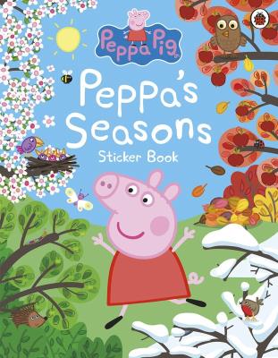 Okładka książki Peppa's Seasons Sticker Book. Peppa Pig wer. angielska