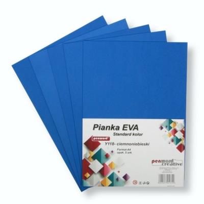 Opakowanie Pianka standard A4 Eva ciemna niebieska 5szt