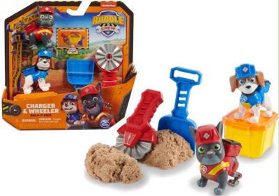 Opakowanie Piasek kinetyczny Psi Patrol Rubble i jego ekipa