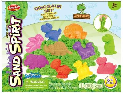 Opakowanie Piasek kinetyczny z foremkami dinozaury