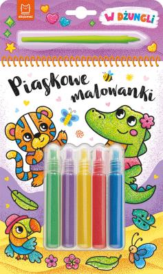 Okładka książki Piaskowe malowanki. W dżungli
