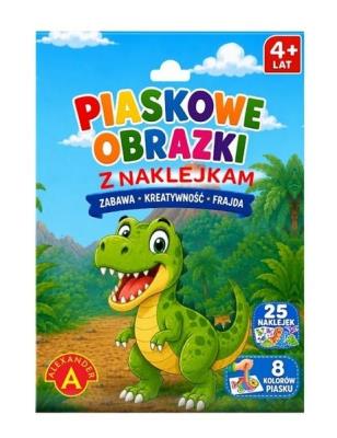 Opakowanie Piaskowe malowanki z naklejkami - Dinozaur ALEX