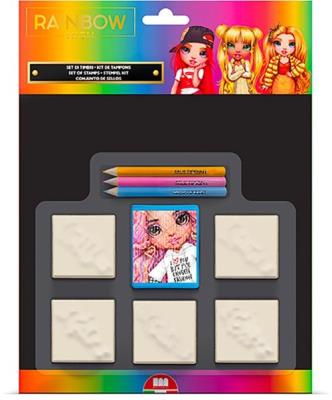 Pieczątki Rainbow Hihg. Wydawca: Multiprint. SmakLiter.pl Opakowanie Pieczątki Rainbow Hihg