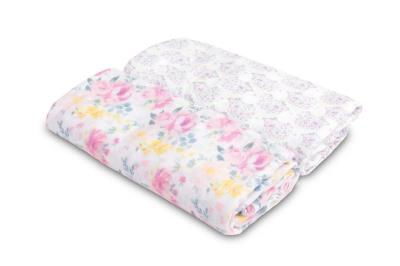 Opakowanie Pielucha bambusowa 2-pak kwiaty+jeże 120x120cm