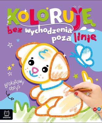 Okładka książki Piesek. Brokatowa kolorowanka