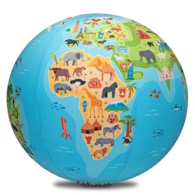 Opakowanie Piłka balonowa globus kontynenty ze zwierzątami