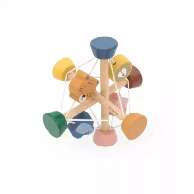 Piłka edukacyjna drewniana. Wydawca: Trixie Baby. SmakLiter.pl Opakowanie Piłka edukacyjna drewniana