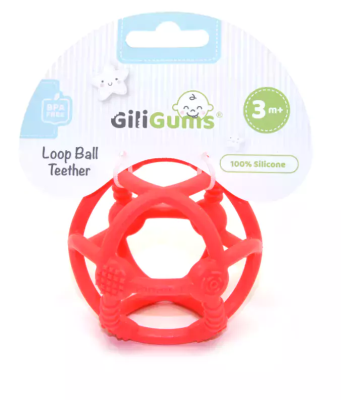 Opakowanie Piłka gryzak czerwona