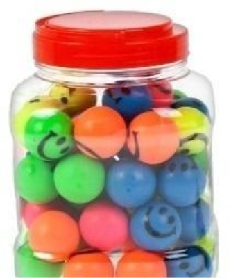 Piłka kauczukowa 32mm (60szt). Wydawca: Merkpol. SmakLiter.pl Opakowanie Piłka kauczukowa 32mm (60szt)