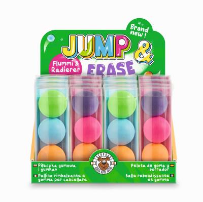 Opakowanie Piłka kauczukowa i gumka do ścierania 2w1 3 sztuki mix kolorów