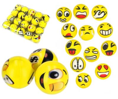 Opakowanie Piłka miękka piankowa uśmiech emotka 20szt