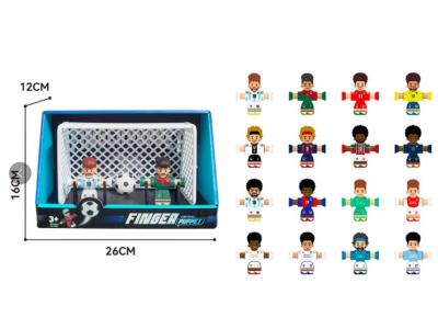 Opakowanie Piłkarze x2 + piłka + bramka 8 rodz open box