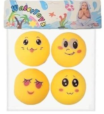 Opakowanie Piłki miękkie gumowe do kąpania 4szt