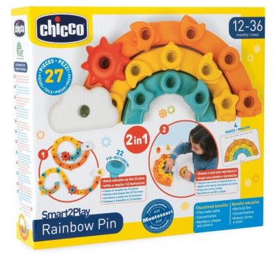 Opakowanie Pinezki kolorowe tęcza