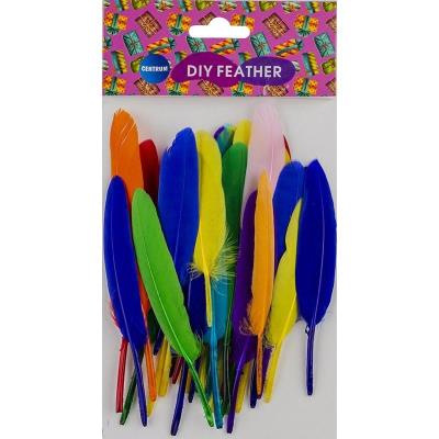 Opakowanie Piórka mix kolorów 80-150mm 30szt 81433