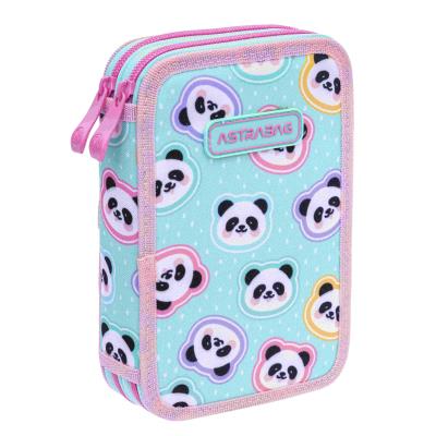 Opakowanie Piórnik 2 komorowy bez wyposażenia Astrabag Minty Pandas AC2