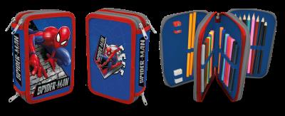 Opakowanie Piórnik 2-komorowy z wyposażeniem Spiderman SP50052
