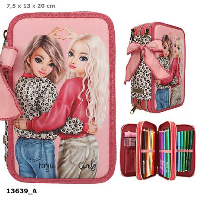 Piórnik 3-komorowy z wyposażeniem Top Model Leoheart 13639A. Wydawca: DEPESCHE. SmakLiter.pl Opakowanie Piórnik 3-komorowy z wyposażeniem Top Model Leoheart 13639A