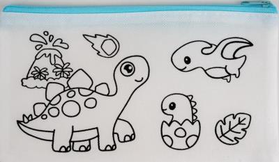 Piórnik etui Tinting dino. Wydawca: Fandy. SmakLiter.pl Opakowanie Piórnik etui Tinting dino