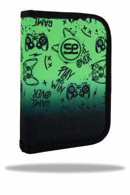 Opakowanie Piórnik jednoklapkowy bez wyposażenia Coolpack Clipper Game Over Gradient Green