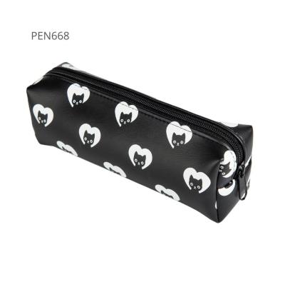 Opakowanie Piórnik jednokomorowy czarny kot