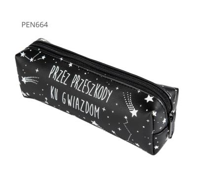 Opakowanie Piórnik jednokomorowy czarny - Przez przeszkody..