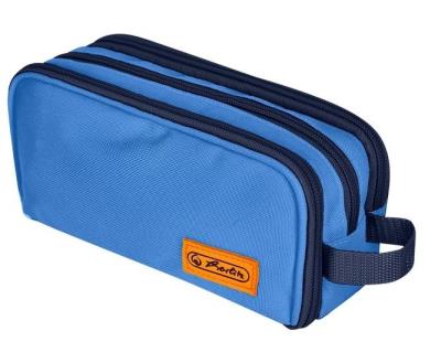 Opakowanie Piórnik kosmetyczka potrójny niebieski HERLITZ