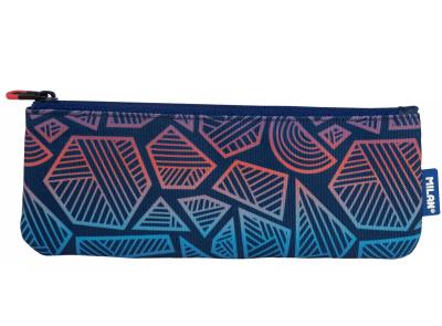 Opakowanie Piórnik mały płaski Milan Fit niebieski