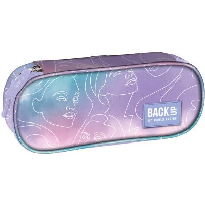 Opakowanie Piórnik owalny  BACKUP 4 model A 66 Pastel face