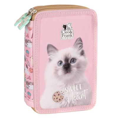 Opakowanie Piórnik podwójny z wyp Cleo i Frank 45 DERFORM