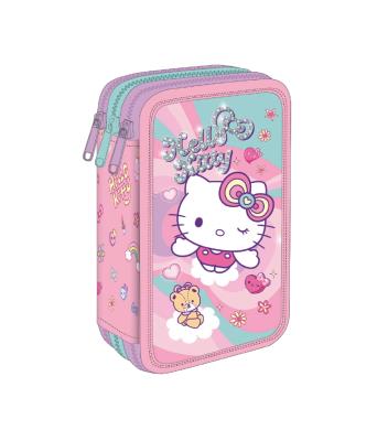 Opakowanie Piórnik potrójny z wyposażeniem Hello Kitty Jumper 3 Pink 1