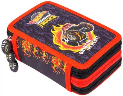 Opakowanie Piórnik potrójny z wyposażeniem Hot Wheels