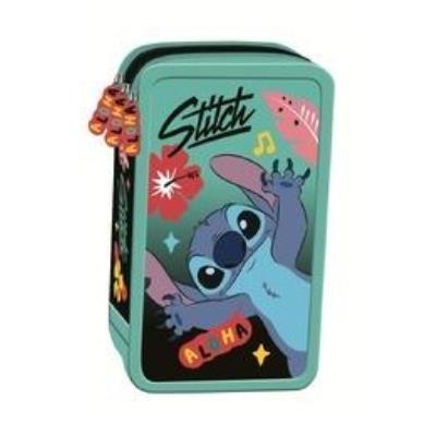 Opakowanie Piórnik potrójny z wyposażeniem Stitch mint Aloha
